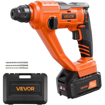 VEVOR - 20V Cordless Hammer Drill, Lithium-Ion 0.6 Inch Rotary Hammer Driver - Blue;Black VEVOR - 20V Cordless Hammer Drill, Lithium-Ion 0.6 Inch Rotary Hammer Driver - Blue;Black