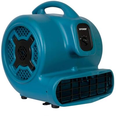 XPOWER - P-800 3/4 HP 3200 CFM 3 Speed Air Mover, Carpet Dryer, Floor Fan, Blower - Blue XPOWER - P-800 3/4 HP 3200 CFM 3 Speed Air Mover, Carpet Dryer, Floor Fan, Blower - Blue