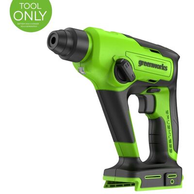 Greenworks - 24V SDS 1.2J Brushless Rotary Hammer Drill - Tool Only, Battery and Charger Not Included Greenworks - 24V SDS 1.2J Brushless Rotary Hammer Drill - Tool Only, Battery and Charger Not Included