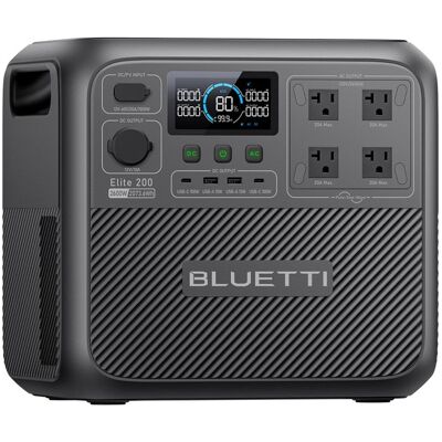 BLUETTI - 2600W Continuous/3900W Peak Output 2073Wh Portable Power Station, Push Button Start Battery Generator for Emergency Use (2073 Wh Capacity) BLUETTI - 2600W Continuous/3900W Peak Output 2073Wh Portable Power Station, Push Button Start Battery Generator for Emergency Use (2073 Wh Capacity)