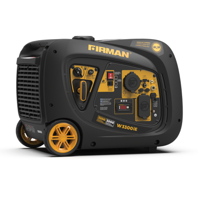 Firman - W03382 Electric & Remote Start 120V RV Ready 3650-Watt Gasoline Inverter Portable Generator - Black/Gold Firman - W03382 Electric & Remote Start 120V RV Ready 3650-Watt Gasoline Inverter Portable Generator - Black/Gold
