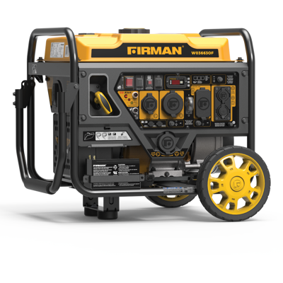 Firman - W03663OF Electric & Remote Start 120V RV Ready 4500-Watt Gasoline Open Frame Inverter Portable Generator with CO Alert - Gold, Black Firman - W03663OF Electric & Remote Start 120V RV Ready 4500-Watt Gasoline Open Frame Inverter Portable Generator with CO Alert - Gold, Black