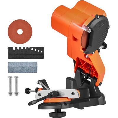 VEVOR - Electric Chainsaw Sharpener, 85W Bench Saw Chain Sharpener 5000RPM, Professional Chainsaw Sharpening Tool - Orange + Black VEVOR - Electric Chainsaw Sharpener, 85W Bench Saw Chain Sharpener 5000RPM, Professional Chainsaw Sharpening Tool - Orange + Black