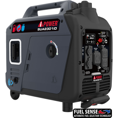 A-iPower - SUA2301iD 2300W Portable Dual Fuel Inverter Generator Quiet RV Ready CO Sensor Lightweight Backup Power A-iPower - SUA2301iD 2300W Portable Dual Fuel Inverter Generator Quiet RV Ready CO Sensor Lightweight Backup Power
