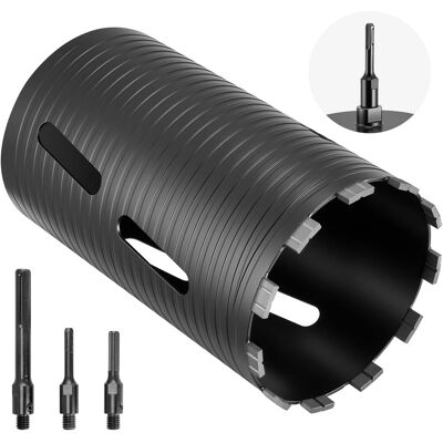 VEVOR - Core Drill Bit, 6 inch Diameter, 9-1/2 inch Drilling Depth, 5/8-11 Internal Thread, Diamond Dry Coring Bit - Black VEVOR - Core Drill Bit, 6 inch Diameter, 9-1/2 inch Drilling Depth, 5/8-11 Internal Thread, Diamond Dry Coring Bit - Black