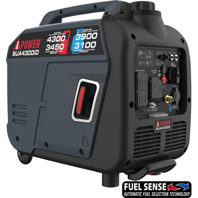 A-iPower - SUA4300iD 4300W Portable Dual Fuel Inverter Generator Quiet RV Ready CO Sensor Lightweight Backup Power A-iPower - SUA4300iD 4300W Portable Dual Fuel Inverter Generator Quiet RV Ready CO Sensor Lightweight Backup Power