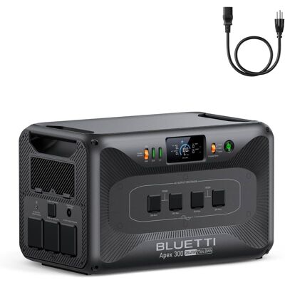 BLUETTI - 3840W Continuous/7680W Peak Output 2764Wh Portable Power Station, Push Button Start Battery Generator for Home Backup (2764 Wh Capacity) BLUETTI - 3840W Continuous/7680W Peak Output 2764Wh Portable Power Station, Push Button Start Battery Generator for Home Backup (2764 Wh Capacity)