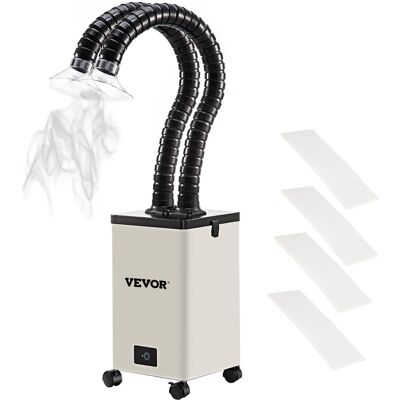 VEVOR - Solder Fume Extractor, 150W 165CFM Soldering Smoke Extractor with 3-Stage Filters, 3 Speed Adjustable Smoke Absorber VEVOR - Solder Fume Extractor, 150W 165CFM Soldering Smoke Extractor with 3-Stage Filters, 3 Speed Adjustable Smoke Absorber
