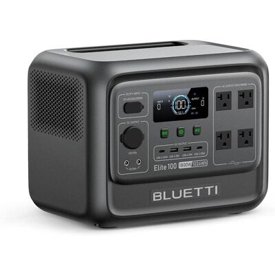 BLUETTI - 1800W Continuous/3600W Peak Output 1024Wh Portable Power Station, Push Button Start Battery Solar Generator for Outdoors (1024 Wh Capacity) BLUETTI - 1800W Continuous/3600W Peak Output 1024Wh Portable Power Station, Push Button Start Battery Solar Generator for Outdoors (1024 Wh Capacity)