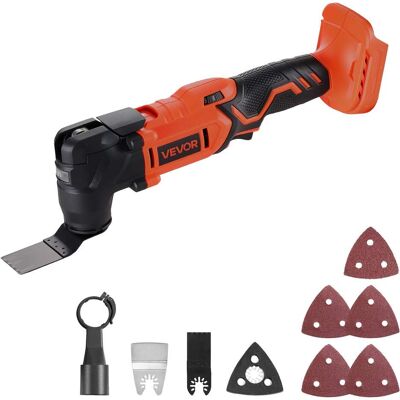 VEVOR - Cordless Oscillating Tool,20V Multitool Oscillating Tool with 6 Variable Speeds 8500 - 17000 OPM,3.2° Oscillating Angle - Black;orange VEVOR - Cordless Oscillating Tool,20V Multitool Oscillating Tool with 6 Variable Speeds 8500 - 17000 OPM,3.2° Oscillating Angle - Black;orange