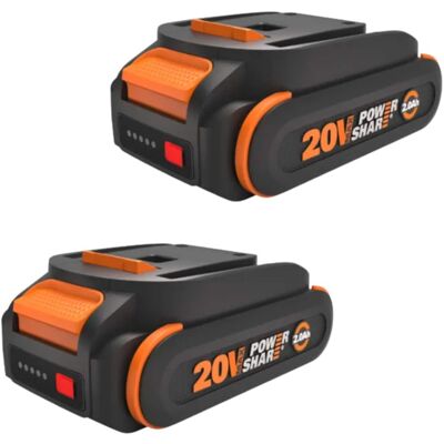 WORX - WA3669.2 20V Lithium-Ion Battery 2.0Ah - 2 Pack WORX - WA3669.2 20V Lithium-Ion Battery 2.0Ah - 2 Pack
