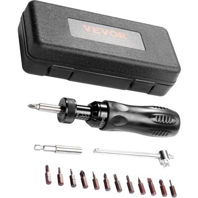 VEVOR - Torque Screwdriver, 1/4" Drive Screwdriver Torque Wrench, Torque Screwdriver with Scale, 10-70 in/lbs Torque Range - Black VEVOR - Torque Screwdriver, 1/4" Drive Screwdriver Torque Wrench, Torque Screwdriver with Scale, 10-70 in/lbs Torque Range - Black