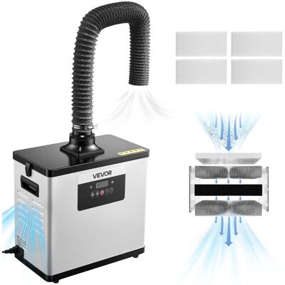 VEVOR - Solder Fume Extractor, Upgraded 4-Stage Filtration Soldering Smoke Absorber with 510 m³/h Strong Suction VEVOR - Solder Fume Extractor, Upgraded 4-Stage Filtration Soldering Smoke Absorber with 510 m³/h Strong Suction