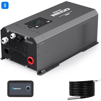Renogy - REGO 12V 3000W Pure Sine Wave Inverter Charger w/ LCD Display - Black Renogy - REGO 12V 3000W Pure Sine Wave Inverter Charger w/ LCD Display - Black