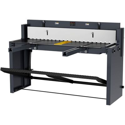 VEVOR - Foot Stomp Sheet Metal Shear, 52 in Width Manual Floor Shear, with Soild Steel Frame, Adjustable Blade Gap - Gray VEVOR - Foot Stomp Sheet Metal Shear, 52 in Width Manual Floor Shear, with Soild Steel Frame, Adjustable Blade Gap - Gray