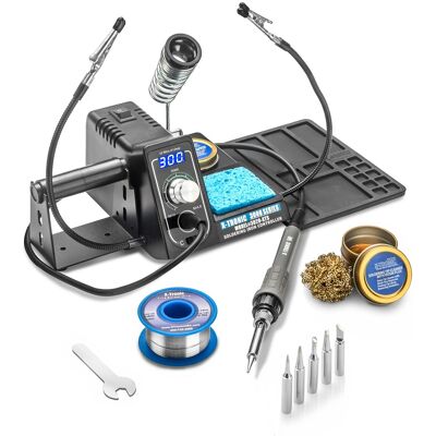 X-Tronic - 3020-XTS 75 W Digital Soldering Iron Station with Sleep Function, °C/°F, 5 Extra Tips & More - Black X-Tronic - 3020-XTS 75 W Digital Soldering Iron Station with Sleep Function, °C/°F, 5 Extra Tips & More - Black