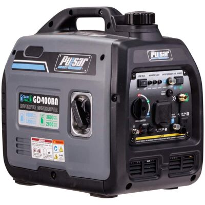 Pulsar - GD400BN 4000W Portable Dual Fuel Inverter Generator Super Quiet RV Ready CARB Compliant Parallel Capable Pulsar - GD400BN 4000W Portable Dual Fuel Inverter Generator Super Quiet RV Ready CARB Compliant Parallel Capable