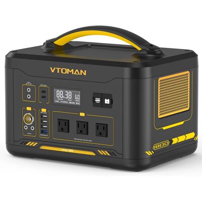 VTOMAN - Jump 1800 1548Wh LiFePO₄ Portable Power Station 1800W 3000 Cycles USB-C PD100W Expandable Solar Generator (1548 Wh Capacity) VTOMAN - Jump 1800 1548Wh LiFePO₄ Portable Power Station 1800W 3000 Cycles USB-C PD100W Expandable Solar Generator (1548 Wh Capacity)