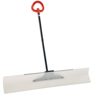 VEVOR - Snow Pusher Shovel, 48 in Outdoor Snowplow Shovel with Ergonomic Grip, HDPE Plastic Blade, Shovels with Segmented Handle - White, orange, black VEVOR - Snow Pusher Shovel, 48 in Outdoor Snowplow Shovel with Ergonomic Grip, HDPE Plastic Blade, Shovels with Segmented Handle - White, orange, black