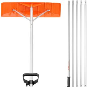 VEVOR - Snow Roof Rake, 25" Plastic Blade Snow Removal Tool, 21ft Reach Aluminium Handle, Superior Roof Shovel - Silver, Orange VEVOR - Snow Roof Rake, 25" Plastic Blade Snow Removal Tool, 21ft Reach Aluminium Handle, Superior Roof Shovel - Silver, Orange