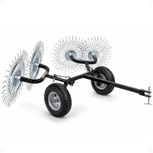 Yard Tuff - Acreage Rake, Steel Tow Behind Dethatcher for Lawn & Garden, 48 Inch - Black Yard Tuff - Acreage Rake, Steel Tow Behind Dethatcher for Lawn & Garden, 48 Inch - Black