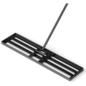 Costway - Lawn Leveling Rake 42" x 10" Heavy Duty Level Lawn Tool for Garden Backyard/Lawn - Black Costway - Lawn Leveling Rake 42" x 10" Heavy Duty Level Lawn Tool for Garden Backyard/Lawn - Black