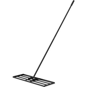 Gymax - Lawn Leveling Rake 30'' x 10'' Heavy Duty Lawn Level Tool for Soil w/67'' Handle - Black Gymax - Lawn Leveling Rake 30'' x 10'' Heavy Duty Lawn Level Tool for Soil w/67'' Handle - Black