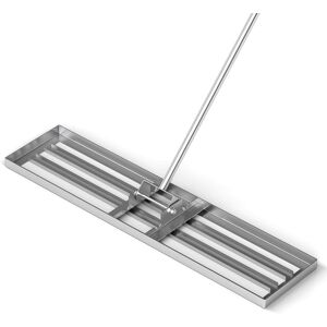 Costway - Lawn Leveling Rake 42" x 10" Heavy Duty Level Lawn Tool for Garden Backyard/Lawn - Silver Costway - Lawn Leveling Rake 42" x 10" Heavy Duty Level Lawn Tool for Garden Backyard/Lawn - Silver