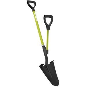 Sun Joe - Strain-Reducing Spear Head Digging Shovel - Green Sun Joe - Strain-Reducing Spear Head Digging Shovel - Green