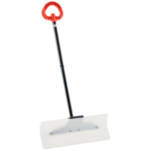 VEVOR - Snow Pusher Shovel, 24 in Wide Outdoor Snowplow Shovel with Grip, HDPE Plastic Blade, Shovels with Segmented Handle - White, orange, black VEVOR - Snow Pusher Shovel, 24 in Wide Outdoor Snowplow Shovel with Grip, HDPE Plastic Blade, Shovels with Segmented Handle - White, orange, black