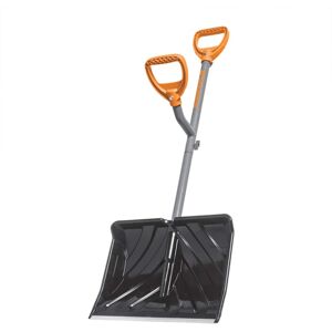 ErgieShovel - 18” Snow Shovel, 34.5” Shaft, Push Scoop Combination, ERG-SNSH18 - Orange and Black ErgieShovel - 18” Snow Shovel, 34.5” Shaft, Push Scoop Combination, ERG-SNSH18 - Orange and Black