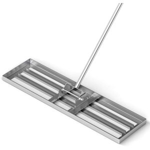 Costway - Lawn Leveling Rake 36" x 10" Heavy Duty Level Lawn Tool for Garden Backyard/Lawn - Silver Costway - Lawn Leveling Rake 36" x 10" Heavy Duty Level Lawn Tool for Garden Backyard/Lawn - Silver