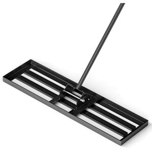 Costway - Lawn Leveling Rake 36" x 10" Heavy Duty Level Lawn Tool for Garden Backyard/Lawn - Black Costway - Lawn Leveling Rake 36" x 10" Heavy Duty Level Lawn Tool for Garden Backyard/Lawn - Black