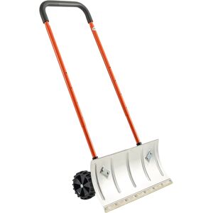VEVOR - Snow Pusher Shovel with Wheels,24in Wheeled Snowplow Shovel with Bi-Directional Angled Blade&90 Degree Adjustable Handle - Gray, orange, black VEVOR - Snow Pusher Shovel with Wheels,24in Wheeled Snowplow Shovel with Bi-Directional Angled Blade&90 Degree Adjustable Handle - Gray, orange, black