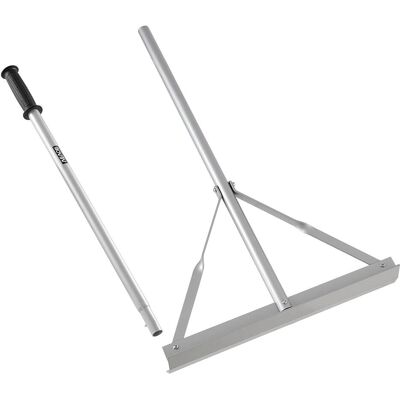 VEVOR - Landscape Rake, 60 inch Handle 20 inch Wide Head, Large Heavy Duty Aluminum Landscaping Level, Asphalt Rake Tool - Silver VEVOR - Landscape Rake, 60 inch Handle 20 inch Wide Head, Large Heavy Duty Aluminum Landscaping Level, Asphalt Rake Tool - Silver