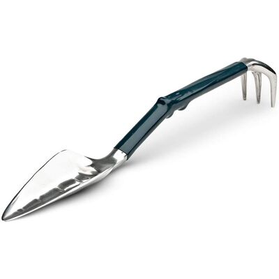 Kings County Tools - Garden Shovel and Rake Combo Multi Tool 17-Inch Garden Hoe and Trowel with Comfortable Grip for Easy Planting Kings County Tools - Garden Shovel and Rake Combo Multi Tool 17-Inch Garden Hoe and Trowel with Comfortable Grip for Easy Planting