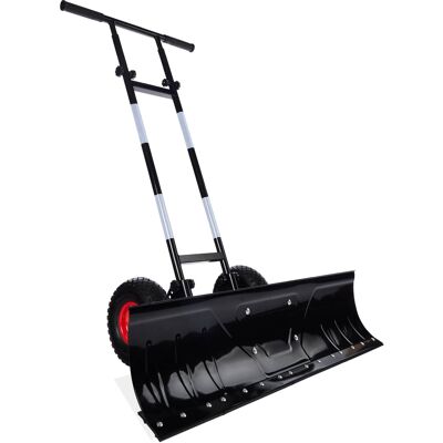 Best Choice Products - 36in Galvanized Blade Hand Snow Pusher w/ 2 Wheels, Adjustable Handle, Blade Angle - Black Best Choice Products - 36in Galvanized Blade Hand Snow Pusher w/ 2 Wheels, Adjustable Handle, Blade Angle - Black