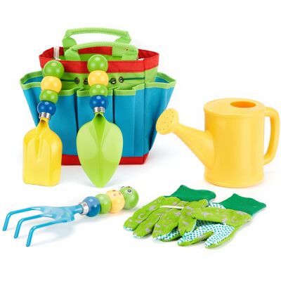 Fitnate - 6 Pcs Caterpillar Kids Gardening Tools Kit - Multicolor Fitnate - 6 Pcs Caterpillar Kids Gardening Tools Kit - Multicolor