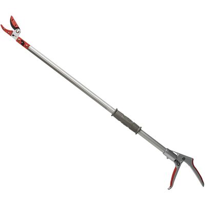 Kings County Tools - Bypass Pruning Shears for Gardening 30” Long Reach Tree Trimmer with 5/8" Max Cut Rotating Head and Ergonomic Handle Kings County Tools - Bypass Pruning Shears for Gardening 30” Long Reach Tree Trimmer with 5/8" Max Cut Rotating Head and Ergonomic Handle