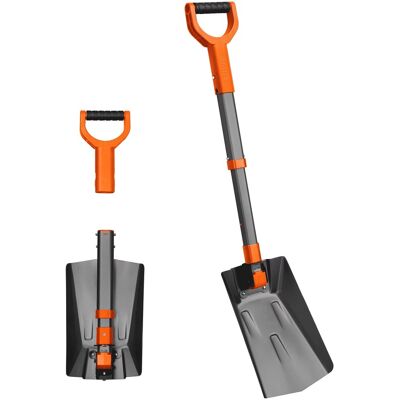 AstroAI - Snow Shovel Brush & 39" Folding Ice Scraper for car windshields and outdoor use - Orange AstroAI - Snow Shovel Brush & 39" Folding Ice Scraper for car windshields and outdoor use - Orange