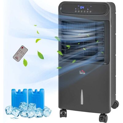 Loheer - Portable Evaporative Cooler 3-in-1 Ice Cooling Fan Oscillating Swamp Cooler with Remote Black Loheer - Portable Evaporative Cooler 3-in-1 Ice Cooling Fan Oscillating Swamp Cooler with Remote Black