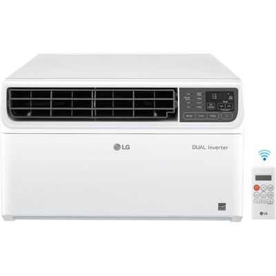 LG - 350 Sq. Ft. 8,500 BTU Smart Inverter Window Air Conditioner - White LG - 350 Sq. Ft. 8,500 BTU Smart Inverter Window Air Conditioner - White