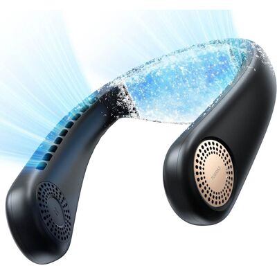TORRAS - COOLiFY Air Instant Cooling and Heat Therapy Ultra-Light Personal Cooling Bladeless Portable Neck Fan - Midnight Black TORRAS - COOLiFY Air Instant Cooling and Heat Therapy Ultra-Light Personal Cooling Bladeless Portable Neck Fan - Midnight Black