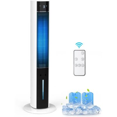 Etust - 38" Evaporative Air Cooler, Tower Oscillating Fan for Bedroom, Portable Ice Cooling Fan for Home Office Etust - 38" Evaporative Air Cooler, Tower Oscillating Fan for Bedroom, Portable Ice Cooling Fan for Home Office