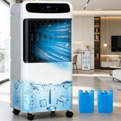 Loheer - 3-In-1 Evaporative Air Cooler Portable Ice Cooling Fan with Remote 3.2 Gal Oscillating Room Cooler for Bedroom Loheer - 3-In-1 Evaporative Air Cooler Portable Ice Cooling Fan with Remote 3.2 Gal Oscillating Room Cooler for Bedroom