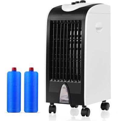 Gymax - Evaporative Air Cooler Portable Cooling Fan Humidifier Home Office - Black, White Gymax - Evaporative Air Cooler Portable Cooling Fan Humidifier Home Office - Black, White