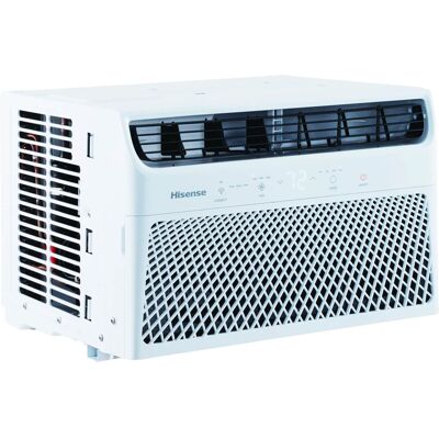 Hisense - 8,000 BTU Window Air Conditioner with ConnectLife App 350 Sq. Ft. with Remote - White Hisense - 8,000 BTU Window Air Conditioner with ConnectLife App 350 Sq. Ft. with Remote - White