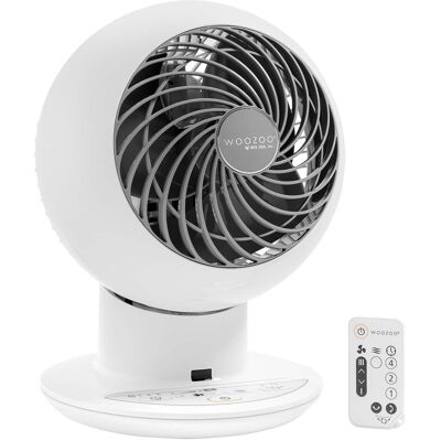 WOOZOO - Compact Globe Oscillating Fan w/ Remote - 5 Speed - White WOOZOO - Compact Globe Oscillating Fan w/ Remote - 5 Speed - White