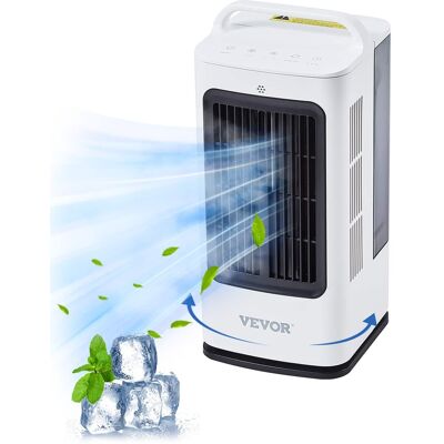 VEVOR - Portable Air Conditioner, 4-in-1 Evaporative Air Cooler, 3-Speed Mini Air Conditioner with 0-7H Smart Timer - White VEVOR - Portable Air Conditioner, 4-in-1 Evaporative Air Cooler, 3-Speed Mini Air Conditioner with 0-7H Smart Timer - White