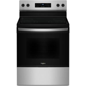 Whirlpool - 30 in. Wide 4 elements Electric Range with No Preheat Mode - Stainless Steel Whirlpool - 30 in. Wide 4 elements Electric Range with No Preheat Mode - Stainless Steel